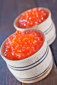 red salmon caviar
