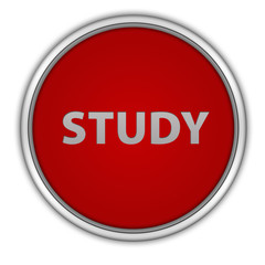 Study circular icon on white background
