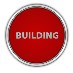 building circular icon on white background