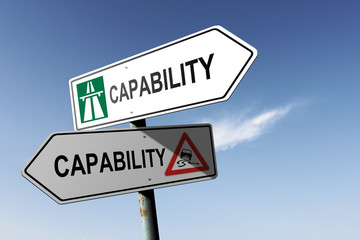 Capability directions. Choice for easy way or hard way.