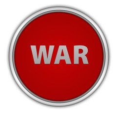 War circular icon on white background
