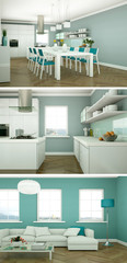 moderne Wohnung Interieur Design