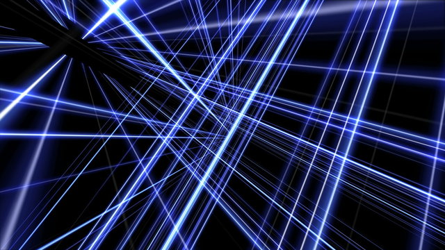 3d line blue 4k