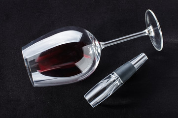 Wine gourmet accessories wine glass and aerator