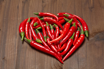 Chili pepper heart