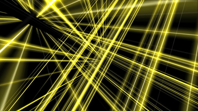 3d line yellow 4k