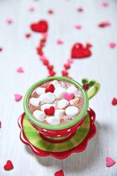 Hot chocolate for Valentine day