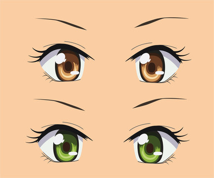 35,796 Anime Eyes Images, Stock Photos, 3D objects, & Vectors