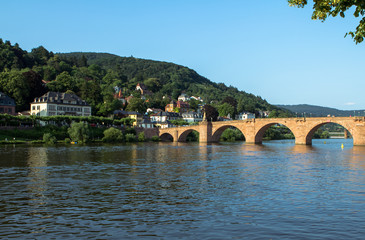 Fototapeta na wymiar Old bridge in Heidelberg, Germany