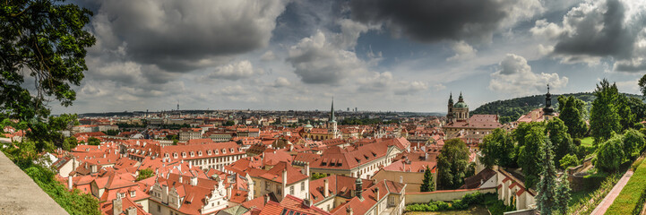 Fototapeta na wymiar Panorama -Old Town, Prague, Czech Republic