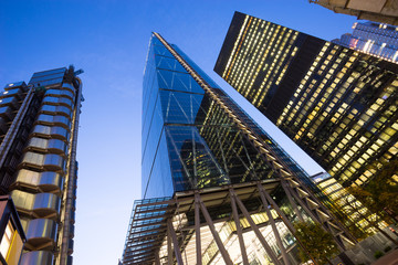 Windows of Skyscraper Business Office in London 