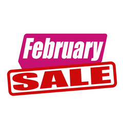 February sale stamp