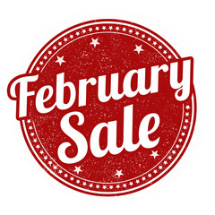 February sale stamp