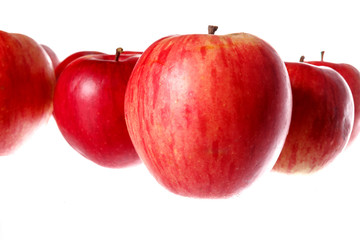 bunch of natural healthy tasty fresh red apples
