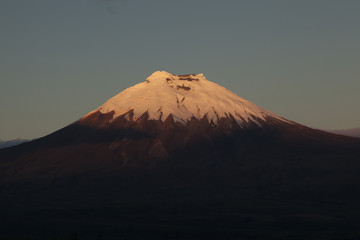 Western side of Cotopaxi at sunset