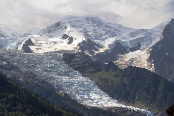 View to Mont Blanc and Glacier
