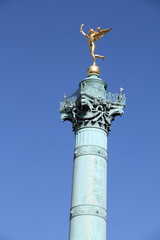 Fototapeta na wymiar July column on the Place de la Bastille, Paris, France