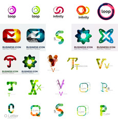 Fototapeta premium Set of various universal company logos