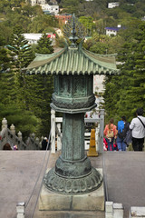 Sculpture in Po Lin Monastery. Lantau Island. Hong Kong. China