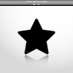 Vector star web flat icon