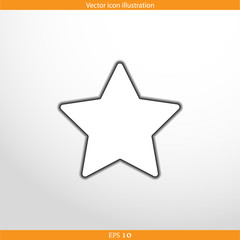 Vector star web flat icon