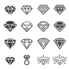 diamond icon set