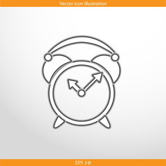 Vector alarm clock web icon