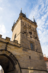 Watchtower on the Charles Bridge. Prague