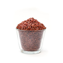 red rice  isolate from white background