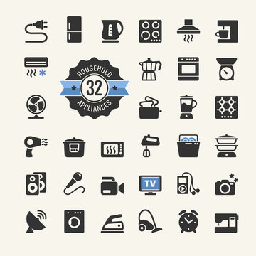 Web icon collection - household appliances