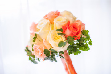 wedding bouquet of roses