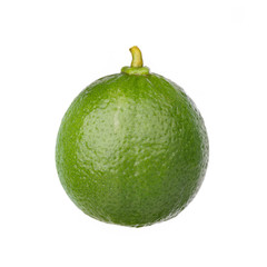 Citrus lime fruit isolated on white background