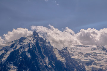 View to Mont Blanc and Glacier