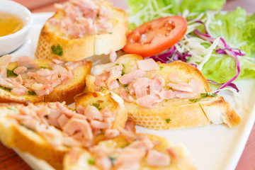 Pork bread thai snack