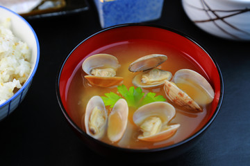 浅蜊の味噌汁