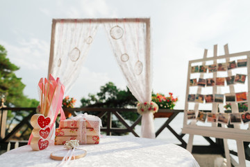 wedding ceremony table decoration
