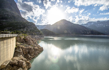 Lac d'Emosson, Alps in Switzerland