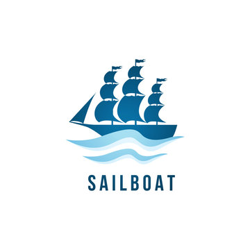 Sailboat logo template