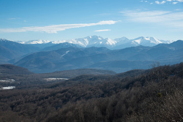 Majestic mountain landscapes of the Caucasian reserve