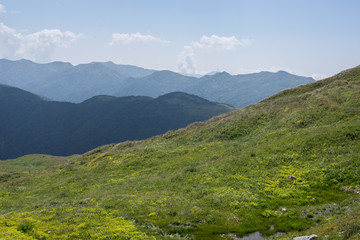 Majestic mountain landscapes of the Caucasian reserve