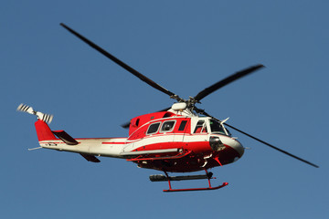Fototapeta na wymiar Helicopter Fire Department