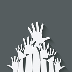 hands up symbol