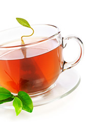 Cup of tea with teabag