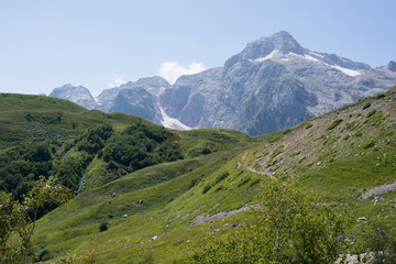 Majestic mountain landscapes of the Caucasian reserve