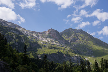 Majestic mountain landscapes of the Caucasian reserve