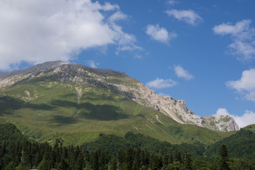 Majestic mountain landscapes of the Caucasian reserve