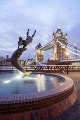 Tower Bridge twilight London, England, UK