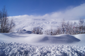 Obraz premium The magnificent mountain scenery of the Caucasus Nature Reserve