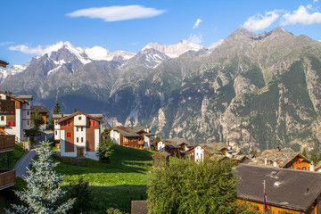 Typical Alpine Village, Zermatt, Switzerland