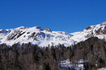 The magnificent mountain scenery of the Caucasus Nature Reserve